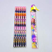 Mattel 出口热销KPOP女巫猎杀小队木制尺子铅笔文具套装，恶魔猎手 - 彩色 - 查看 4