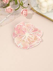 1个优雅新款亮片花朵发夹，女士发饰，侧刘海夹 - 彩色 - 查看 7