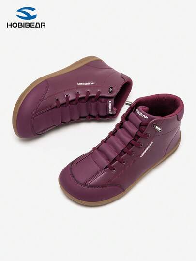 HOBIBEAR 1 Pair Unisex Ankle Boots, Soft Rubber Sole, Wide Fit, Comfortable, Suitable For Outdoor, Hiking, Casual Wear In Autumn/Winter