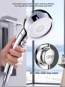 High Pressure Shower Head, Super Strong Water Pressure Shower Head, Suitable For Shower, Rain Shower, Water Heater, Bathtub Faucet, Handheld Shower Head - Shower Head - View 5