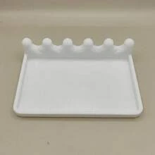 Watercolor Brush Holder With Drip Tray, Brush Drying Rack Stand, Desktop Brush Organizer For Art Studio, Keeps Brushes Suspended And Desk Clean - A - View 7