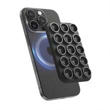 Elago Magnetic Suction Cup Phone Mount Compatible With MagSafe Case, Removable Silicone Sticky Grip Holder For IPhone, Non-Slip, Washable, Hands-Free Selfies/Video For Insta Influencer/Creator, Gift For Birthday, Family, Friends, Phone Accessories, Mountable Holder For Wall, Shower, Phone Stand - màu đen - Xem 2