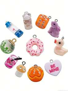 5/30/50/80/100/150/200颗多色亮面玻璃珠 - 透明首饰制作套装 - 可制作独特的项链、手链和耳环，适合DIY爱好者 - 彩色 - 查看 9