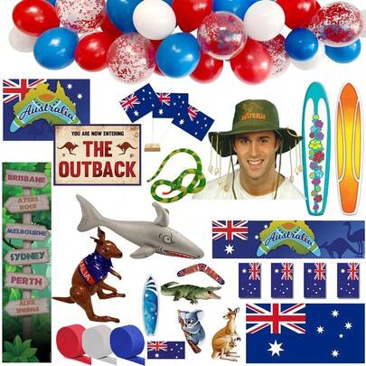 AUSTRALIAN LARGE DECORATION PACK - Aussie Party - Pub Restaurant Hospitality