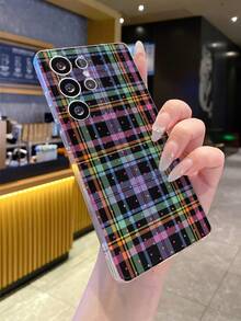 1个格子波点图案安卓手机壳，精准开孔摄像头保护，适用于三星 Galaxy S25 Ultra/Galaxy S24 Ultra/S24/S23 Ultra/A56 5G/A55 5G/A52s 5G/A26 5G、Nothing、Pixel、INFINIX、小米 Redmi 等手机。 - 彩色 - 查看 1