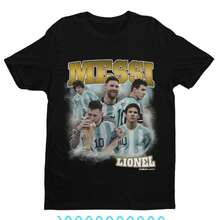 Homage _ Argentina Football T Shirt _ Football _ Soccer Fan _ Lionel Mes - màu đen - Xem 1