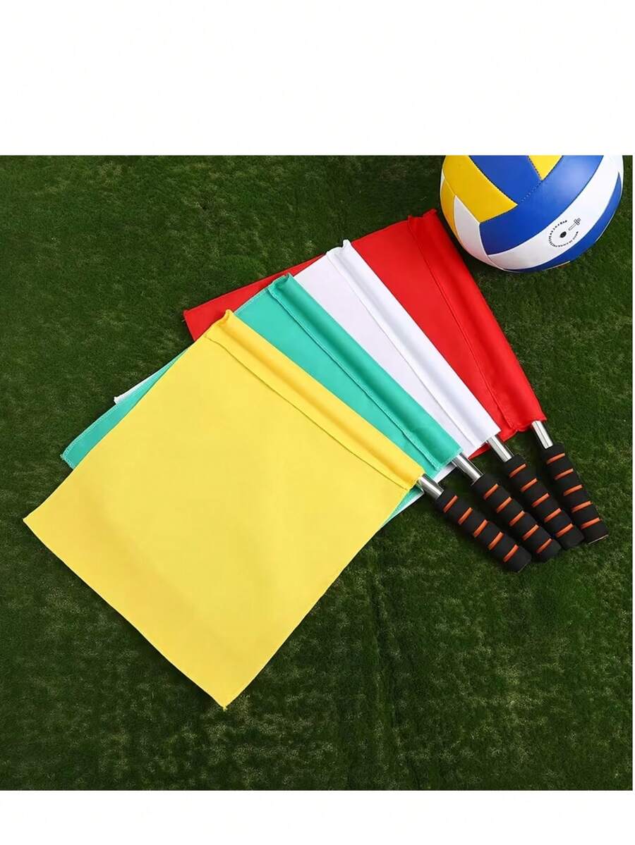 1 cờ trọng tài bóng đá, cờ tín hiệu đường sắt, dụng cụ thể thao cho trọng tài điền kinh, vật tư trọng tài. - Nhiều màu - Xem 1