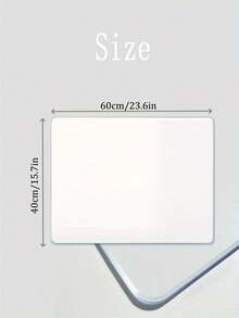 1 pieza Almohadilla de escritorio transparente de uso intensivo | Superficie antideslizante y resistente al calor de PVC, esquinas redondeadas, alfombrilla de escritura transparente para oficina, hogar, portátil, escritorio - compatible con calendario - Rectángulo - Ver 5