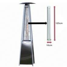 Replement Spare Gl Tube - Real Flame Pyramid Patio Heaters - single hole - View 1