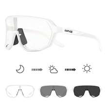 KAPVOE Gafas de ciclismo fotocromáticas para hombres y mujeres  para icleta de montaña gafas deportivas - Blanco-08 - Ver 7