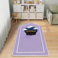 1pc Cute Asymmetrical Shape Plush Carpet, Non-Slip Washable Carpet Suitable For Religious Places And Home Prayer - Cartoon - View 10