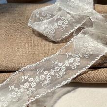 1/5 Inch Embroidered Mesh Straight Edge Lace Trim, Suitable For Clothing Decoration, Ramadan Decoration, DIY Garments, Gift Packaging And Beginner Sewing - Multicolor - View 7