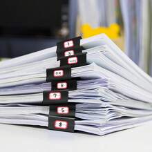 40 piezas de clips para carpetas extra grandes de 5,08 cm (2 pulgadas) para uso de oficina - Negro - Ver 5