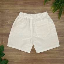 Boys' Linen Shorts, Premium Sizes 2 To 16 - 杏色 - 查看 2