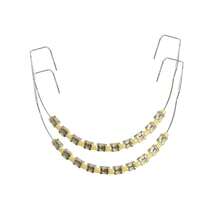 Removable Tooth Decor That Mimics Authentic Metal Braces, Offering A Unique Blend Of Edgy Aesthetics And Minimalist Appeal For Daily Wear, Outdoor Activities, And Social Gatherings In Classic Black And Red. - 時尚C型牙套(綠色) - 查看 3