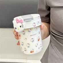 SANRIO 1/ Exquisite Water Cup, Cute Dog, Cinnamon Roll DIY Pattern Cup, Personalized Fashion Dopamine Four Seasons Travel Cup, Birthday Gift, Party Gift, Festival Gift, Wedding, Valentine's Day, Homecoming Season, Travel Accessories - Multicolor - View 5