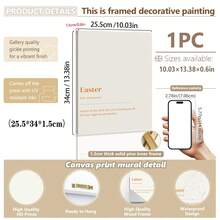 1pc Canvas Wall Art - Easter Gallery Wall Art, Vibrant Spring Art Prints, Easter Danish Pastel Home Decor, Spring Wall Art, Baby Room Decor – Framed Nursery Wall Art Perfect For Playroom Decor Nursery Decor, Childcare Room Decor, Kindergarten Decor, Boy's Room Decor Girl's Bedroom Decor Kids' Room Decor Easter Wall Decor, Nursery Spring Decor, Easter Children's Room Posters, Spring Decor Posters - Multicolor - View 45