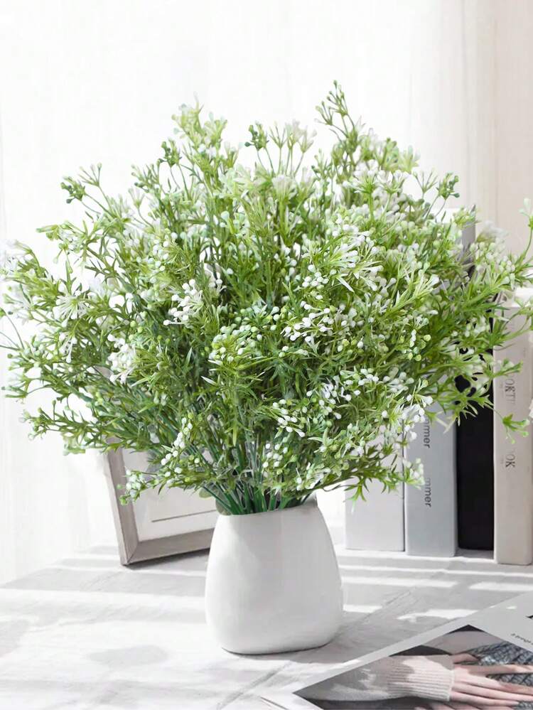 1pc, Artificial Green Plant, PE Material, Artificial Plant, Easter Decor, Mother's Day Decor, School Dormitory & Office Decor, Party Event Holiday Birthday Party Decor, Home Entrance Hotel Restaurant Living Room Bedroom Wedding Banquet Kitchen Garden Decor, Spring & Summer Decor - Multicolor - View 2