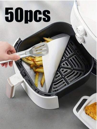 100张预切不粘烘焙纸，适用于烤箱、烤架、空气炸锅、蒸锅，可用于烘焙面包、蛋糕、饼干、肉类、披萨等。不粘防油衬垫，适用于烘焙模具、空气炸锅、烤箱、烤盘、蒸锅等。