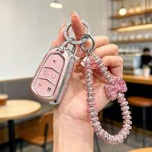 [ Side Diamonds ] 5 Buttons TPU Car Key Case Cover Shell Fob For Cadillac ATS CTS XT5 XT4 - 款式 11 - 查看 6