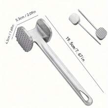 Meat Tenderizer Hammer, Dual-Use Meat Pounder & Garlic Crusher For Home, Steak Tenderizer - Multicolor - View 13