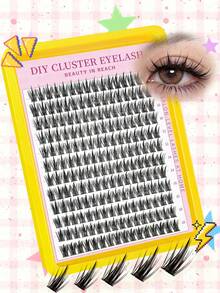 192 Clusters, 12 Rows. Anime False Eyelashes - 8 - 18mm. Long, Soft, And Natural. DIY Extension Of Eyelashes. Suitable For Daily Makeup, Office Makeup, Party Makeup, And Easy To Match With Various Festivals. Enhance Eye Makeup And Enhance Personal Charm. - D - View 5