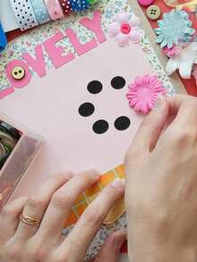 100张透明+100张圆形魔术贴自粘贴纸，幼儿园安静书贴纸，亲子手工活动贴纸，透明双面魔术贴 - A - 查看 7