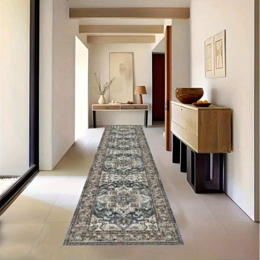 1pc Luxury Style Floor Mat, Suitable For Kitchen, Entryway, Hotel And Restaurant Use Bathroom Decor