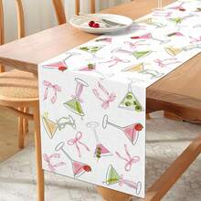 1PC Spring Table Runner A Tini Bit Old Birthday Party Decoration Bow Bachelorette Bridal Shower Home Island Decor (33 Cm X 183 Cm) - Multicolor - View 3