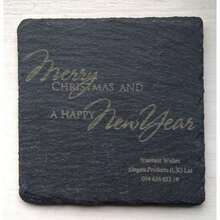 Coasters Slate Square Bulk Whole 160 Personalised Coffee Table Mat 10cm - Multicolor - View 3