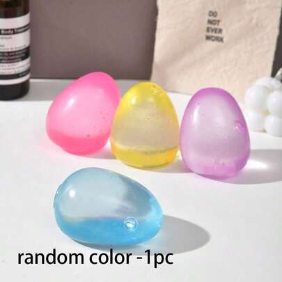 1pc Malt Egg Squeeze Toy - Stress Relief Toy - Squishable Toy - Squishy Toy - Fidget Toy - Stitch Toys - Travel Toys - Classroom Fidget Toys - Mini Bath Toys - Christmas Stationery Stress Ball, Birthday Gift, Perfect Gift, Present, Toys, Games