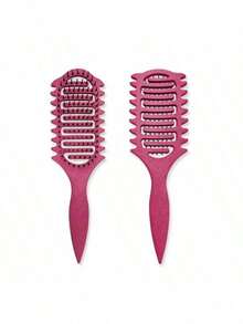 1pc New Upgraded Curling Brush With Bristles And Special Design, Curling Brush Especially For Curly Hair, Shaping And Styling Curls For Men And Women, Reducing Pulling And Curl Separation, Hairbrushes, Combs, Hair Tools, Hair Products And Accessories For Barber Salon Beauty Travel Essentials ﻿ Hair Accessories Hair Styling Kit - Multicolor - View 12