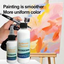 30ml/120ml Airbrush Thinner, Acrylic Paint Art Supplies, Specially Designed For Airbrush, Reduces Viscosity, Improves Fluidity, And Thins Acrylic Paints - A - View 1