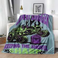 1PC 3D Monster Jam Monster Truck Cartoon Blanket, Edgy Gift For Motorsports Fans, Themed Man Cave Decor, Retro Sci-Fi Party Accent & Race Day Souvenir,Soft Throw Blanket For Home Bedroom Bed Sofa Picnic Travel Office Cover Blanket - nhiều màu 31 - Xem 4