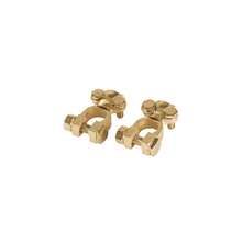 Par de terminales para batería, de latón poste superior. - A - Ver 2