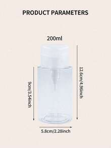 1pc/2pcs 120ml/150ml/200ml/300ml/500ml Refillable Pump Bottle, Makeup Remover Oil, Toner, Lotion Travel Containers. Note: Do Not Fill With Liquids Over 60°C, As It May Cause Deformation And Shrinkage. The Empty Bottles Do Not Contain Any Other Items. - Clear - View 28