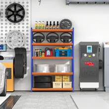 Foldable Shoe Racks - Orange/Blue - View 4