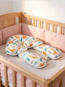 New Baby Pillow, Soft Infant Pillow, Anti-Flat Head Pillow, Dual-Sided 4-Season Use Baby Cuddle Pillow, Plush Velvet Leaf & Feather Design, Newborn Gift, Upgraded Version Unisex Infant Pillow - Type a - View 6