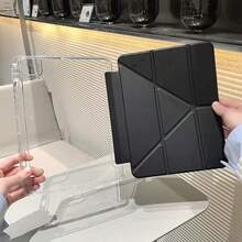 1pc Black Foldable Protective Case Compatible With IPad A16 2025, Air 11/13, M2/M3, Pro 11/13, M4 2024, Air 4/5/10 10th Gen 10.9", Pro 11th Gen 9th Gen 8th Gen 7th Gen 10.2", Pro 12.9" 4th Gen 5th Gen 6th Gen - Multicolor - View 4