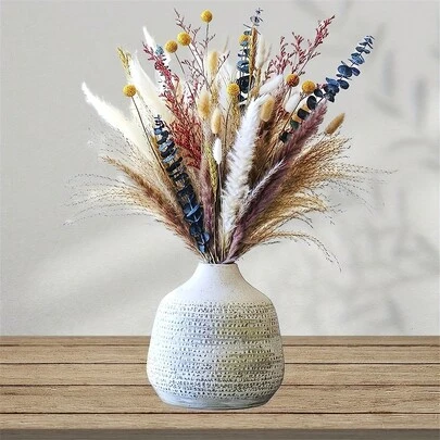 57/97pcs Natural High-Quality Rattan Grass Decor Dried Flowers, Suitable For Home, Wedding, Event And Holiday Decoration (Valentine's Day, Mother's Day, Easter, June Festival, Thanksgiving)