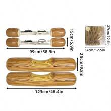 1/2/4pcs Inflatable Water Jousting Sticks, Wood Grain Design, With Handle, PVC Material, Suitable For Water Games, Swimming Pool, Beach, Party, Inflatable Pool Floats, Inflatable Buoys, Pool Rafts, Add Fun, Requires Separate Purchase Of Air Pump - Water-based Antiphonal Sticks - View 10