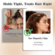 Magnetic Hair Clips, Strong Magnetic Styling Clips, Seamless Two-In-One Design, Suitable For Salon, Home And Daily Hairstyling - Multicolor - View 3