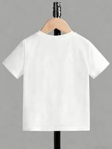 Disney Playful Mickey Mouse Kids' T-Shirt – Soft White Short Sleeve Tee With Colorful Abstract Print For Baby Boys & Toddlers - 白色 - 查看 4