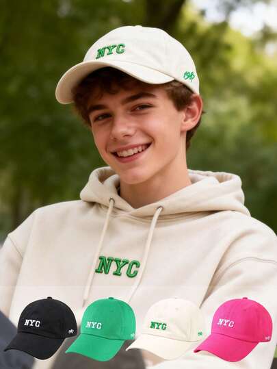 1顶纽约市1987刺绣棒球帽，Y2K风格，男女童青少年通用，柔软轻便透气，可调节，防晒户外帽，适合旅行、徒步、骑行，节日、生日、情人节礼物