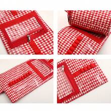 1 طقم حقيبة تخزين كروشيه بنقشة شريطية زرقاء وبيضاء، حقيبة دلو قابلة للفصل، حقيبة تخزين كروشيه متعددة الوظائف وإبداعية للغزل والإبر والإكسسوارات - مجموعة واحدة من أكياس اللفّ الزرقاء والبيضاء المخططة - مشاهدة 4