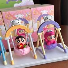 CRAYON SHINCHAN Japanese Anime Cartoon Character Swing Series Ornament Blind Box, Desktop Ornament, Home Decoration Ornament, Fan Enthusiast Collection Gift, Car Interior Ornament, Office Desktop Ornament, Party Gift, Party Accessory, Classroom Reward, Back To School Season, Birthday, Easter Gift [Mixed Shipment] - Multicolor - View 7