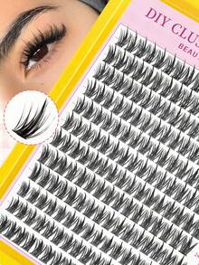192 Clusters, 12 Rows. Anime False Eyelashes - 8 - 18mm. Long, Soft, And Natural. DIY Extension Of Eyelashes. Suitable For Daily Makeup, Office Makeup, Party Makeup, And Easy To Match With Various Festivals. Enhance Eye Makeup And Enhance Personal Charm. - D - View 8