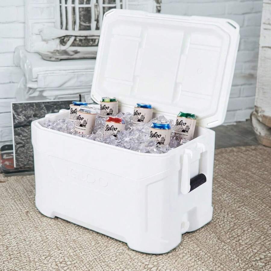 50 Quart Dual-Temperature Ice Chest With White Exterior For Outdoor Cooling - Multicolor - View 1