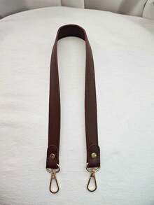 1pc Classic Leather Shoulder Strap Replacement For Handbag Clutch Crossbody Bag Holiday Essential - Brown - View 2