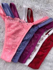 Stylish Lace Thong Panties For Women In A Variety Of Vibrant Colors. - Multicolor - View 3